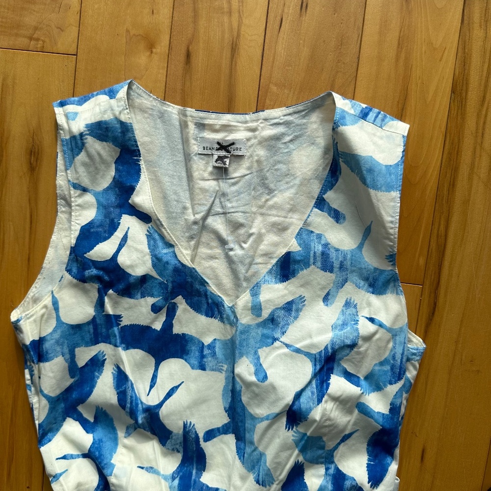 LL Bean Signature Poplin Dress in EUC - Picture 3 of 5